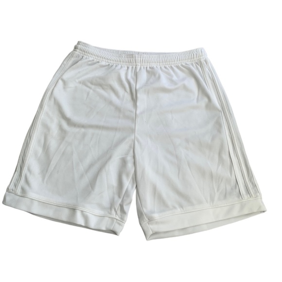 Kids Adidas Climalite Striped Soccer Shorts - Picture 2 of 2